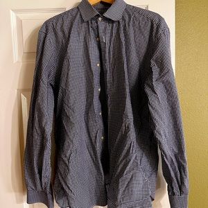 Culturata blue check shirt.  Nothing wrong with it.  I just got fat.